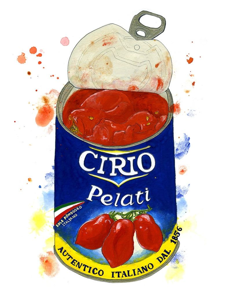 Illustration d'une boite de conserve CIRIO